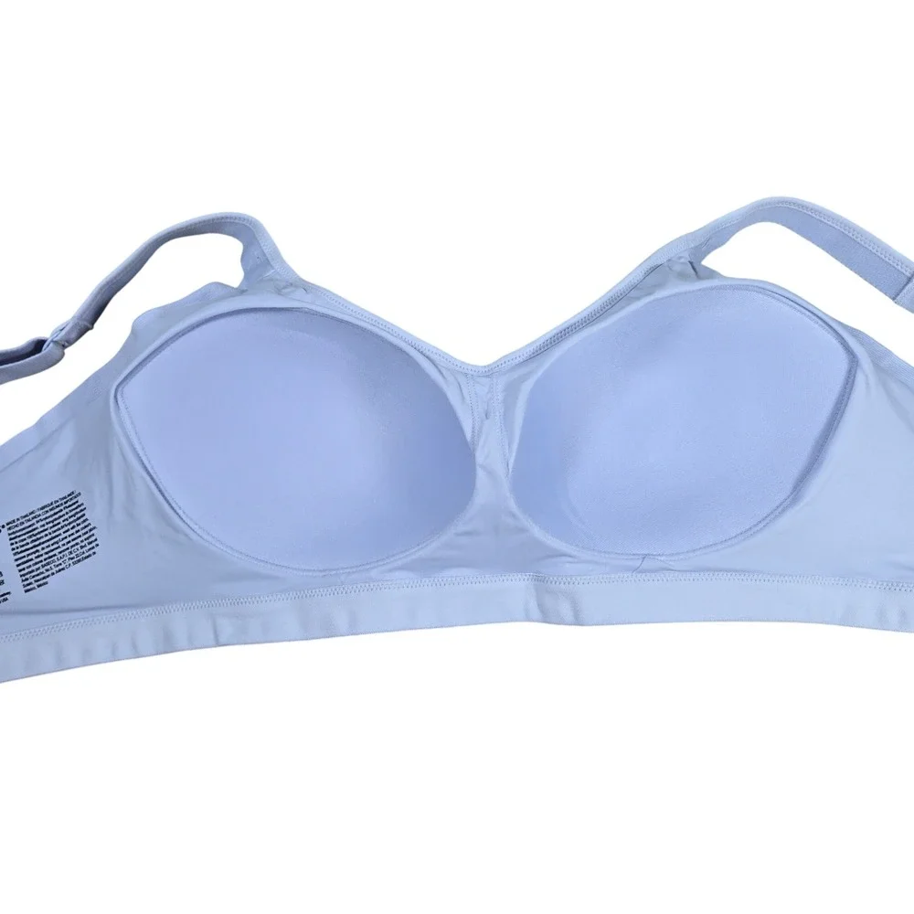 Warners Easy Does It Seamless Stretch Wireless Bra Light Blue RM3911A Large NWT